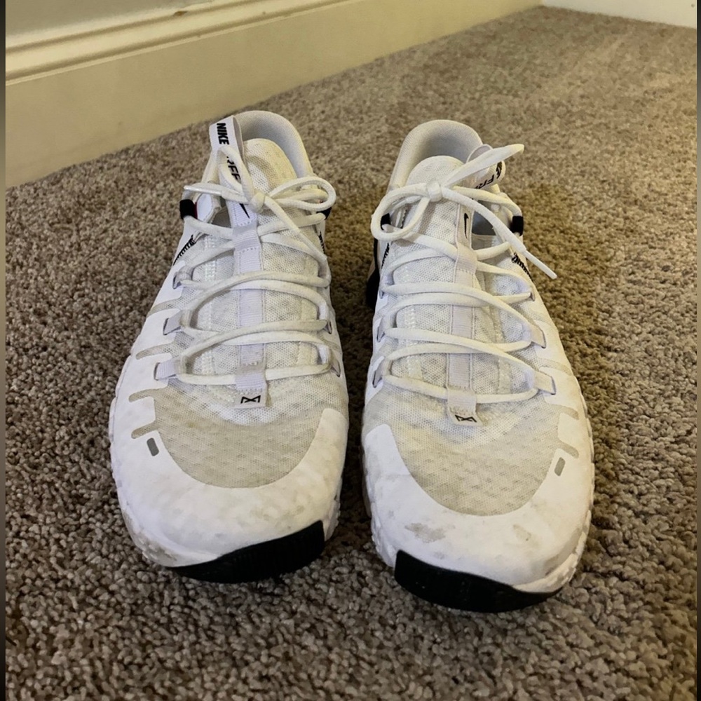 Nike White and Black Running Shoes